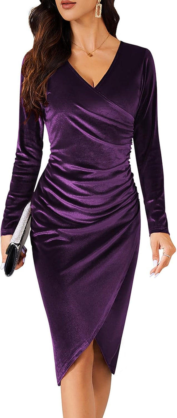 Vestido Fiesta Terciopelo Elegante