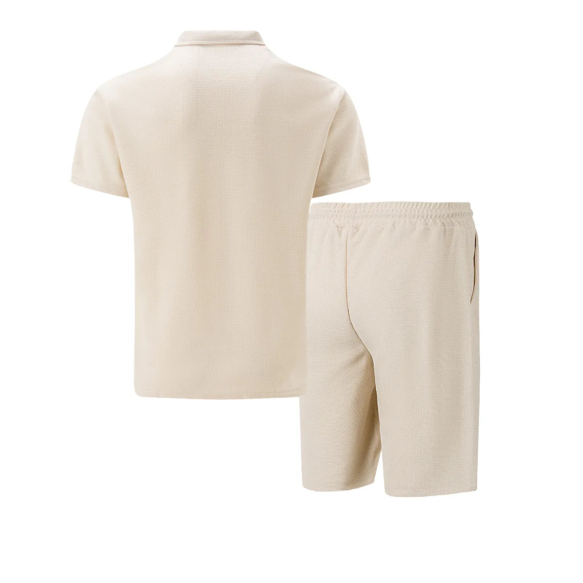 Conjunto Verano Waffle Zip Casual